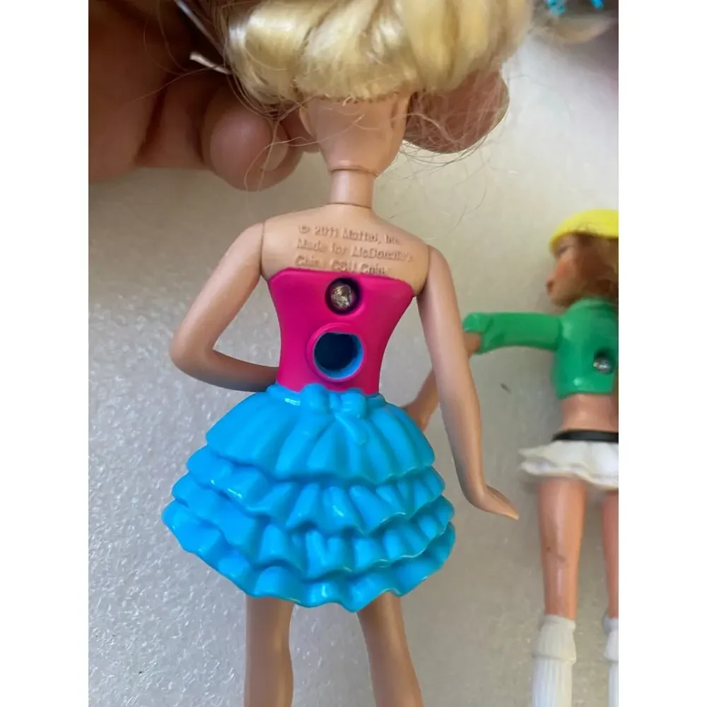 2007 Mattel Barbie McDonald's Happy Meal mini fashion and roller-skating figures